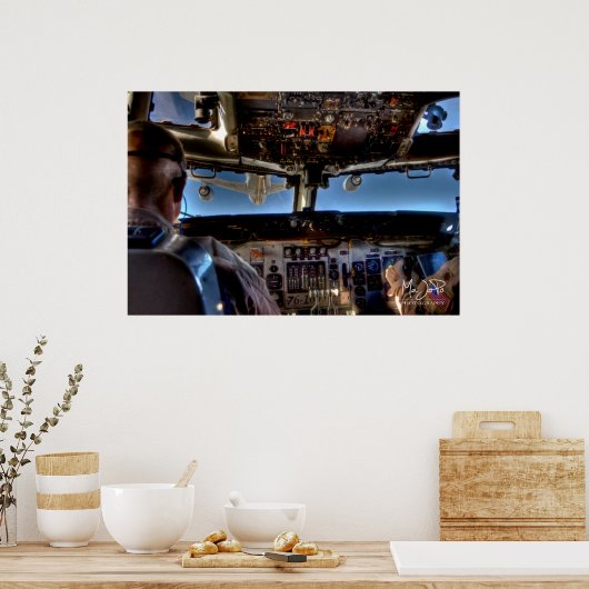 E-3 AWACS Air Refueling HDR Poster (Keuken)