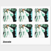 E.A. Melle en Co. ~ Napoli Vierkante Sticker (Vel)