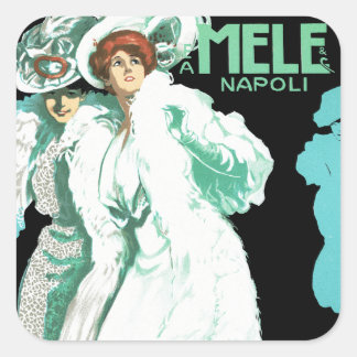 E.A. Melle en Co. ~ Napoli Vierkante Sticker