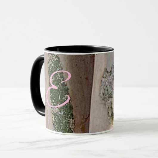 "E" ArborCrosse Initial Mug  (Devant gauche)