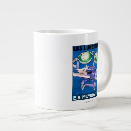 E.B. Meyrowitz Flying Goggles Advertisement Jumbo Mok (Voorkant rechts)