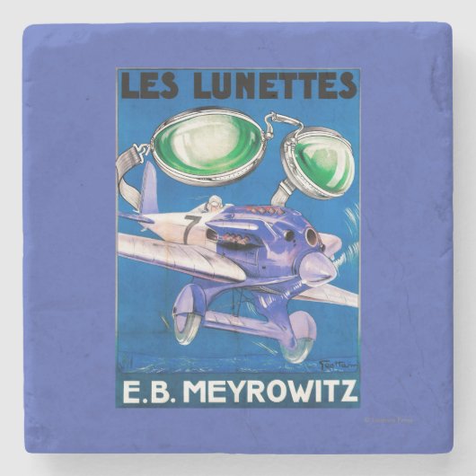 E.B. Meyrowitz Flying Goggles Advertisement Stenen Onderzetter (Voorkant)