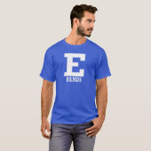 E-bands Mannen Blue Short Sleeve T-shirt (Voorkant volledig)