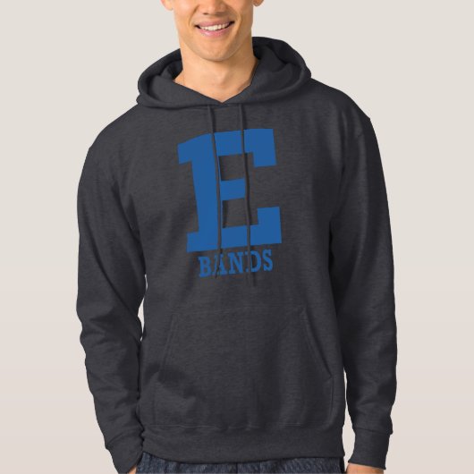 E-Bands Mannen/Vrouwen Houtskool Hoodie (Voorkant)