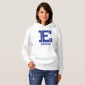 E-Bands Mannen/Vrouwen Wit Hoodie (Voorkant volledig)