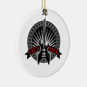 e-bass guitar let's rock keramisch ornament (Rechts)