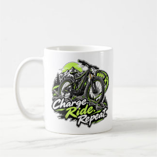 E-Bike – Charge Ride Repeat Koffiemok