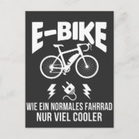 E-Bike Elektro Fahrrad Spruch für Radfahrer