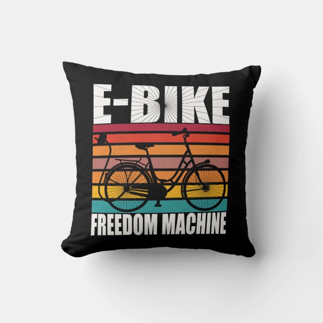 E-Bike Freedom Machine Kussen (Voorkant)