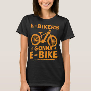 E-bike Gezegden E-bike ontwerp voor fietser en fie T-shirt