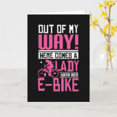 E-bike Lady Kaart (Gele Bloem)