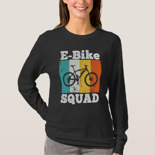 E Bike Squad EBike Team E Fietsen Retro E Bike T-shirt