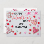 E BRIEFKAART VALENTINE DAG (Voorkant / Achterkant)