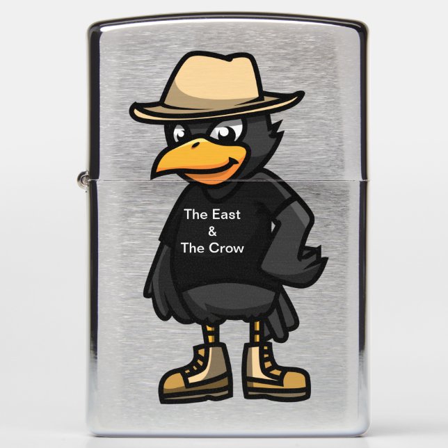 E&C Cowboy Crow Zippo (Voorkant)