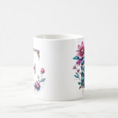 E Café Mug - Design floral pour le don (Centre)