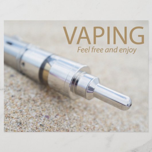 E-cig en dampen flyer (Voorkant)