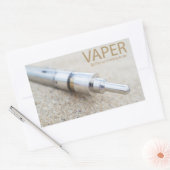 E-cig en dampen rechthoekige sticker (Envelop)