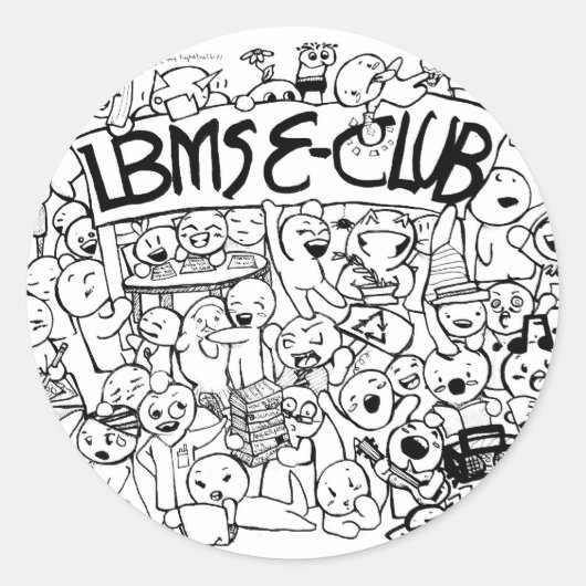 E-club Pic Sticker (Voorkant)