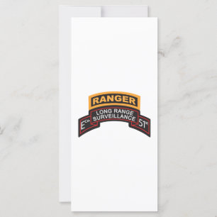 E Co 51st Infanterie LRS scrol, Ranger Tab