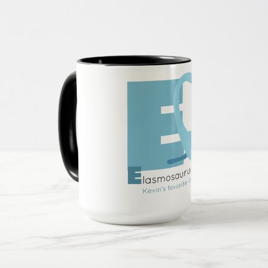 E comme Elasmosaurus Mug (Devant gauche)