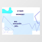 E-commerce Cyber Monday Deal Raamsticker (Vel)