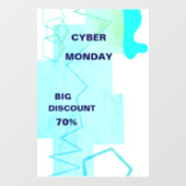 E-commerce Cyber Monday Deal Raamsticker (Vel)