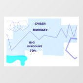 E-commerce Cyber Monday Deal Raamsticker (Vel)