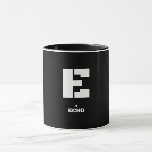 E (ECHO) NAVO Phonetic Alphabet & Morse Code Mok (Midden)