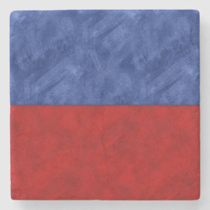 E Echo Waterverf Nautisch signaal Maritieme vlag Stenen Onderzetter