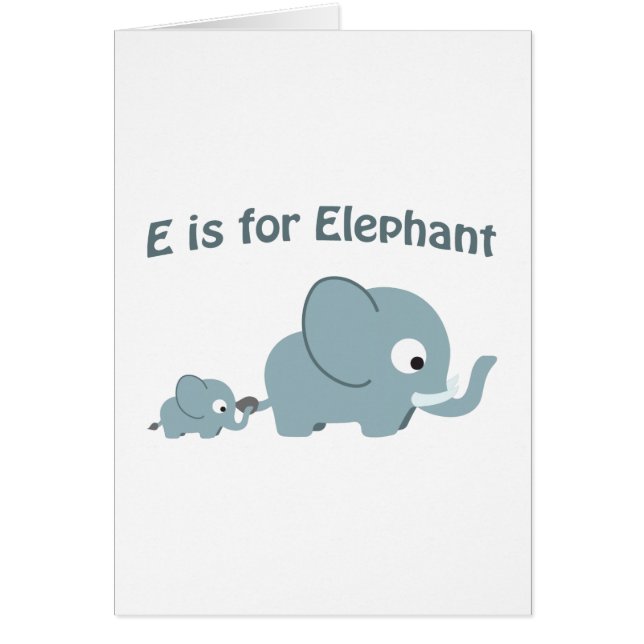 E est pour Elephant (Devant)