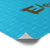 "E est pour l'éléphant" affiche de peinture numéri (Coin)