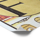 E-F uit een alfabet op basis van neursery-ritmes Poster (Hoek)