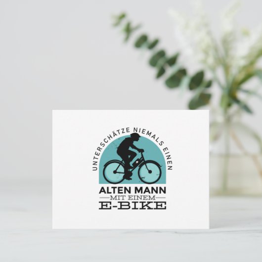 E-fiets Briefkaart (Staand voorkant)