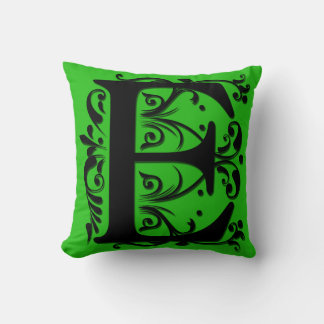 E Initiaal Monogram - Kussen