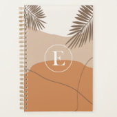 E - Initiaal Monogram Letter E Abstract Design Planner (Voorkant)