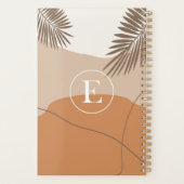 E - Initiaal Monogram Letter E Abstract Design Planner (Achterkant)