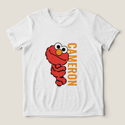 E is for Elmo Tri-Blend Shirt (Design voorkant)