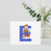 E is voor briefkaart (Staand voorkant)