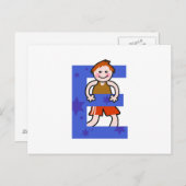 E is voor briefkaart (Voorkant / Achterkant)