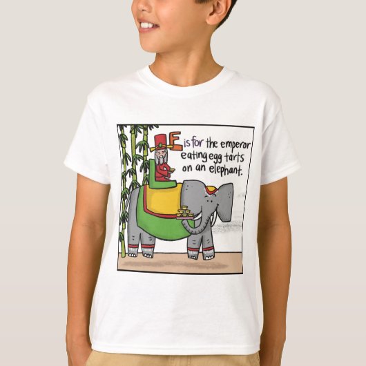 E is voor Eitjes Kinder T-shirt (Voorkant)