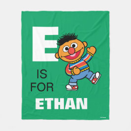 E is voor Ernie | Jouw namen toevoegen Fleece Deken
