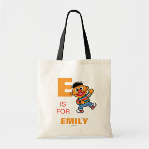 E is voor Ernie   Jouw namen toevoegen Tote Bag