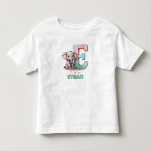 E is voor Ethan – Persoonlijk T-shirt voor Peuters