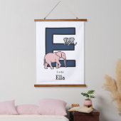 E is voor... gepersonaliseerd hangend wandkleed (Slaapkamer)