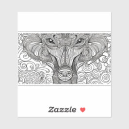 E.J. Gold Monkey Gezicht Verwijderbaar Vinyl Sticker