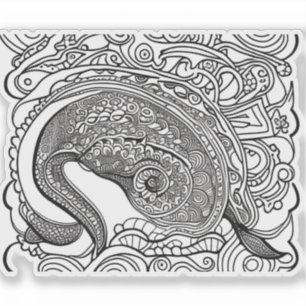 E.J. Gold Peacock Verwijderbaar Vinyl Sticker