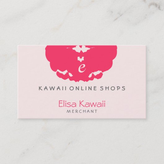 E Kawaii Blot Shops Visitekaartje (Voorkant)