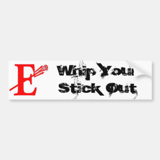 E Logo, Zwaai Met Je Stok Uit Bumpersticker