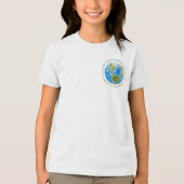 E. Longmeadow Earth Day - 2026 Logo door Anna Baad Tri-Blend Shirt (Voorkant)