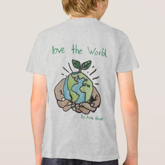 E. Longmeadow Earth Day - 2026 Logo door Anna Baad Tri-Blend Shirt (Achterkant)